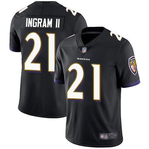 Baltimore Ravens Limited Black Men Mark Ingram II Alternate Jersey NFL Football #21 Vapor Untouchable->women nfl jersey->Women Jersey